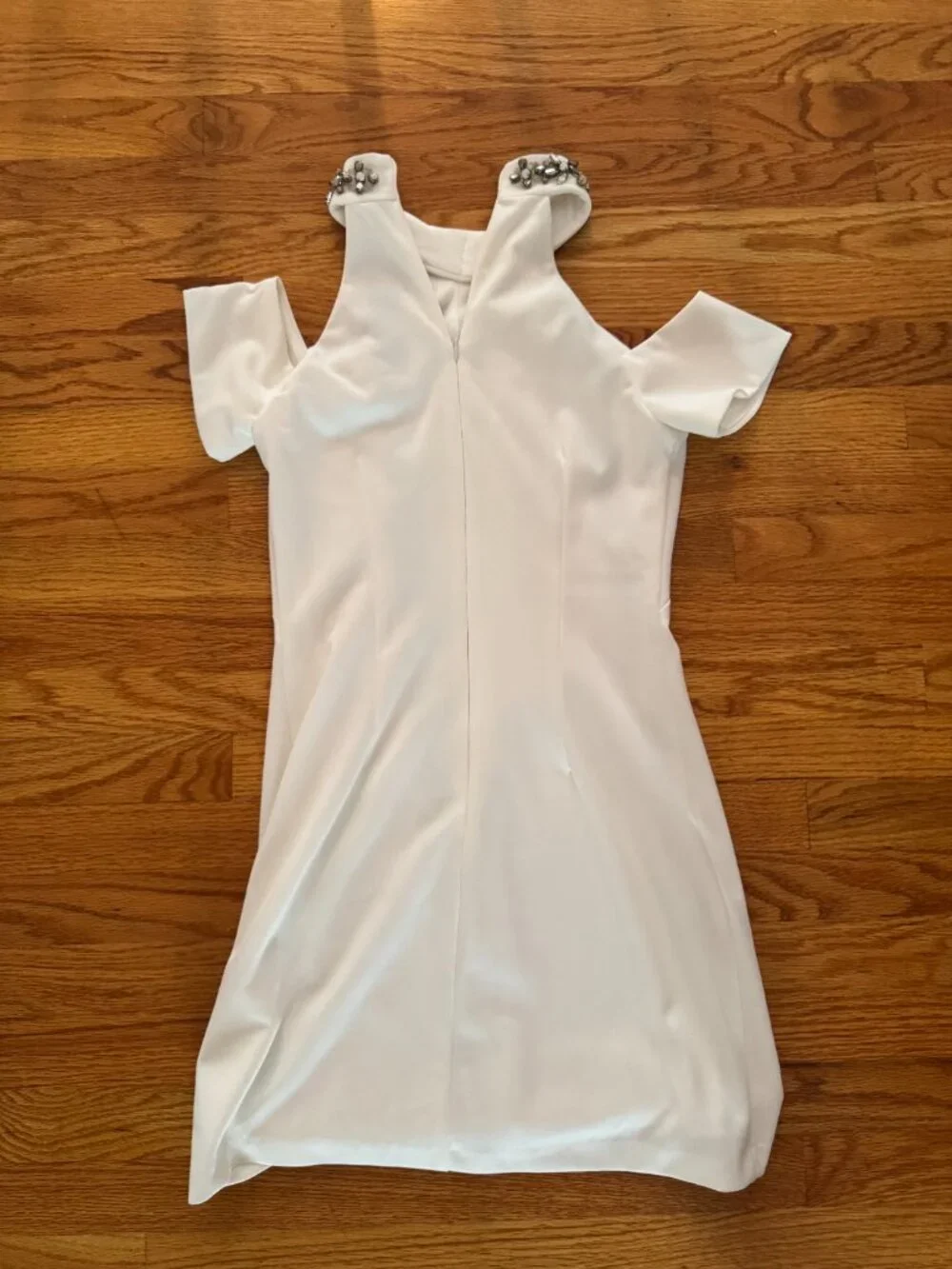 Aqua dresses white
